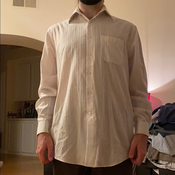 perry ellis white dress shirt